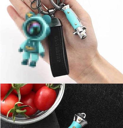 MiniPortable Folding Pocket Knife Multifunction EDC Keychain Pendant Camping Outdoor Survival Blade Cutter Opener Unpacking Tool