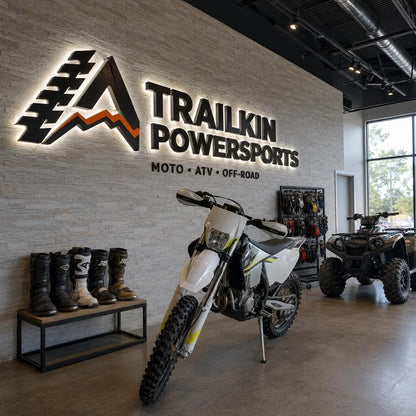 Custom LED Illuminated Stainless Steel Backlit Letters Halo‑Lit Business Logo Sign For Company Car Dealership Storefront Outdoor