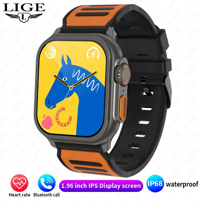 LIGE Women Smart Watch I68 Waterproof Bluetooth Call Watch for Women Smartwatch Ladies Sport Fitness Tracker Watches Men Watch