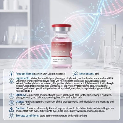 Salmon Dna Sodium Hydrating Kinetic Essence Fade Fine Lines Facial Moisturizing Brightning Anti Aging Firming Skin Care