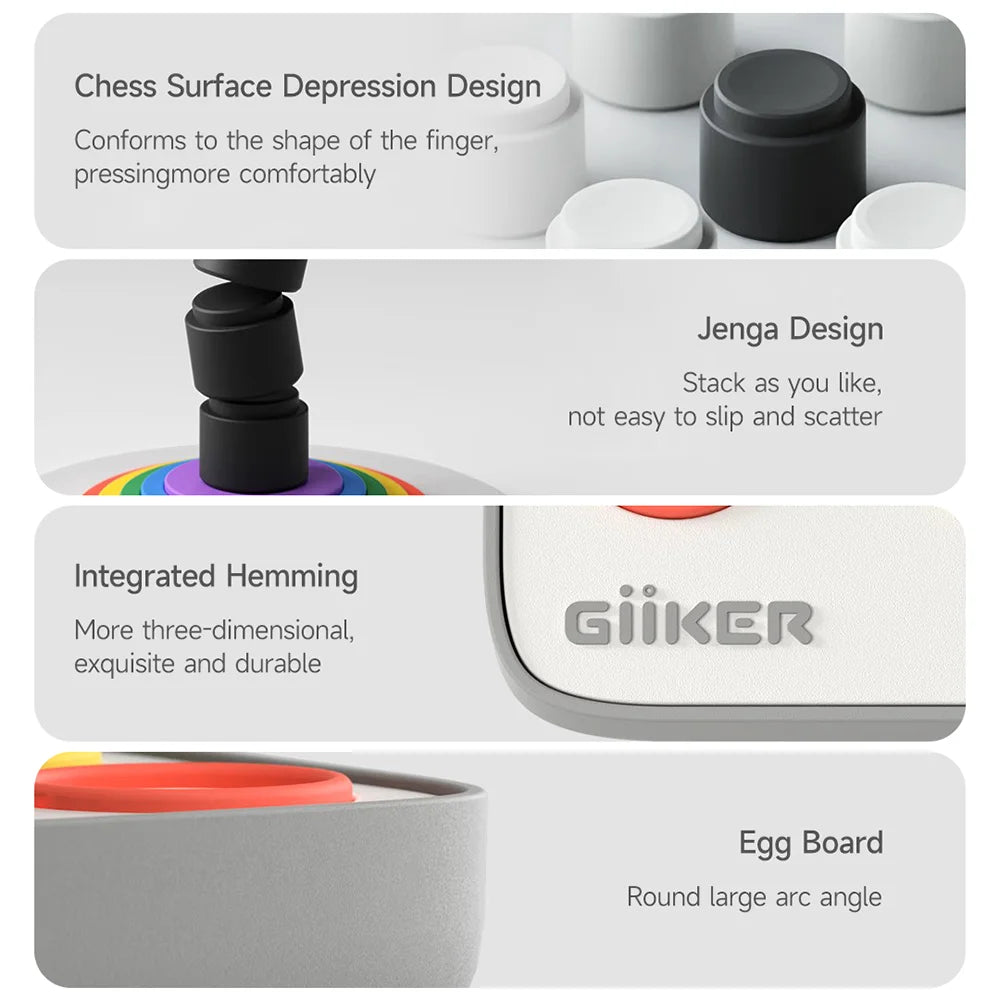 Giiker Smart Four Connected 5x5x5 3D Four in A Row Board Game with Intelligent AI Space Creative Interactive Toys For Kids Gifts