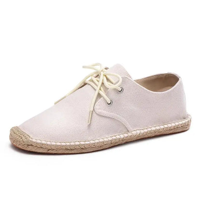 Male Casual Canvas Hemp Insole Fisherman Light Shoes Ethnic Style Men Espadrille Flats Shoes Summer Casual Shoes Driving Shoes
