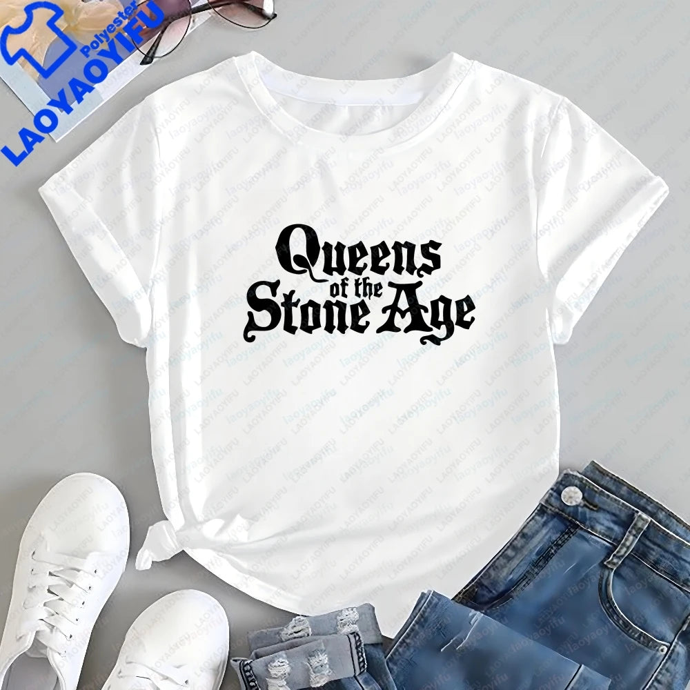 Men's T-shirts and Tank Tops - Queens of The Stone Age Summer Short-Sleeved Men's and Women's Comfortable T-Shirts