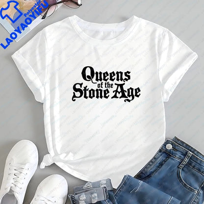 Men's T-shirts and Tank Tops - Queens of The Stone Age Summer Short-Sleeved Men's and Women's Comfortable T-Shirts