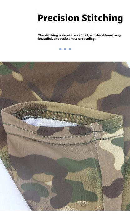 Cooling Arm Sleeves Tactical Camo Sun Protection Breathable Ice Silk UV Guard