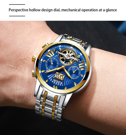 2026 LIGE Automatic Mechanical Wrist Watches For Men Top Brand Luxury Tourbillon Men Watch Fashion Business Waterproof Watch Men
