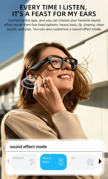2026 New Smart Glasses Video Recording AI Dialogue Translation 800W HD Camera EIS Anti-Shake Shooting Smart Glasses Men Women