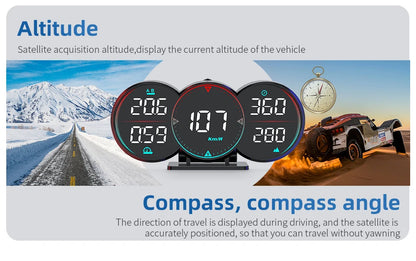 Car Head Up Display HUD GPS Computer Speedometer Windshield Projector Car Dashboard Speed Displays System Modification Car Acces