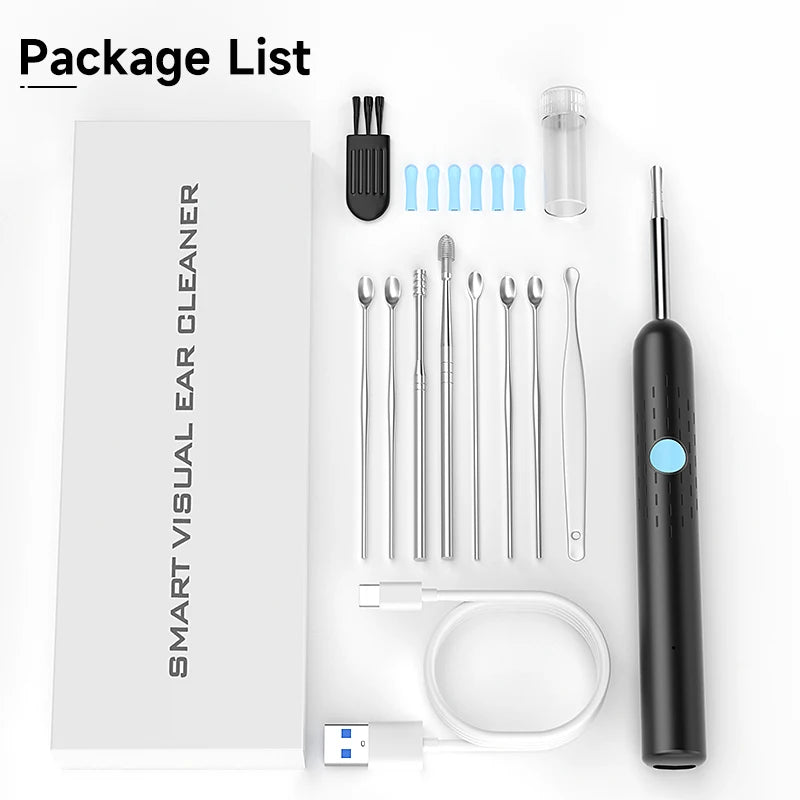 WIFI Visual Ear Sticks HD1080P 4.2MM Mini Otoscope Camera Ear pick Ear Cleaner Wireless Endoscope Health Care Ear Wax Cleaning