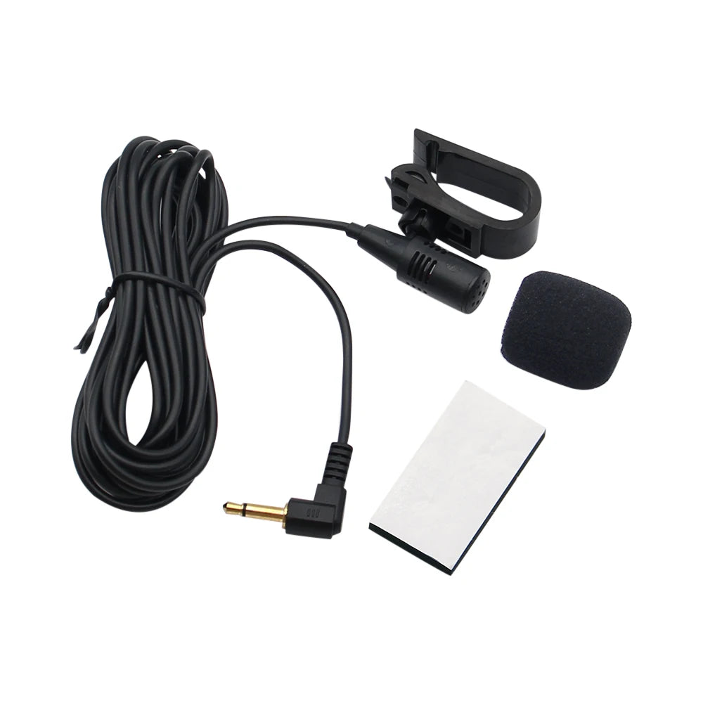 3m Professionals Car Audio Microphone 3.5mm Clip Jack Plug Mic Stereo Mini Wired External Microphone For Auto DVD Radio