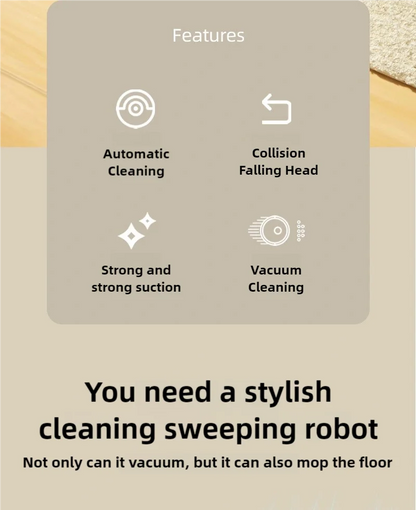 Electric Sweeper Intelligent Automatic Lazy Sweeper Robot Household Cleaner USB Charging Vacuum Cleaner Gifts Cleaning Tools