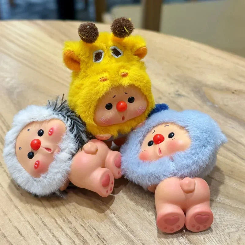 Cute OYO Bear Mini Crawling Animal Party Series Blind Box Trendy Toys Figurine Collection Desktop Ornament Mystery Box Gifts