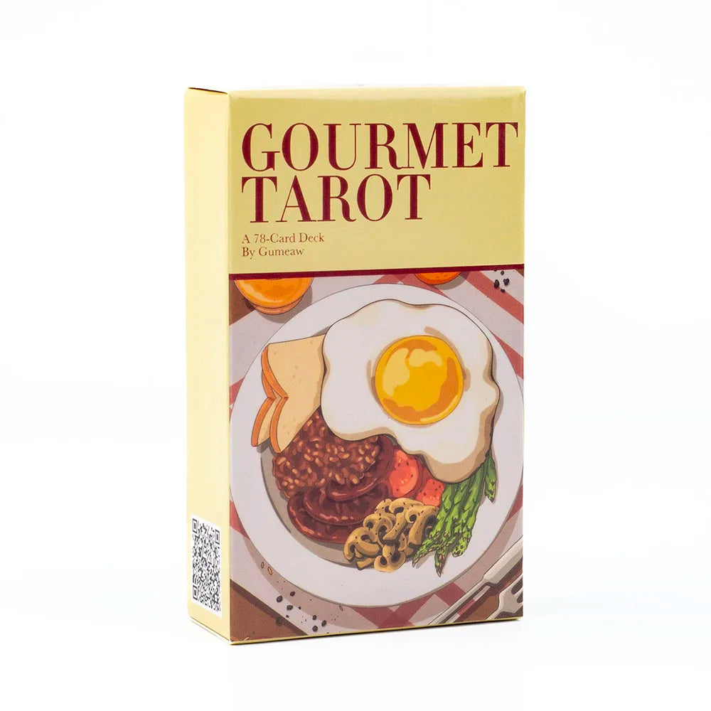 Gourmet Tarot 78-Card Deck Board Game for Family Parties and Group Gaming Precognition & Divination Oracle Set for Tabletop Fun