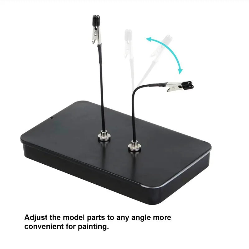 Soldering Third Hand with Strong Magnetic Base Flexible Arms PCB Holder for Electronics Repair – Alligator Clip Welding Tool