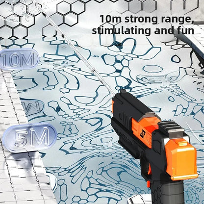 Manual Burst Water Gun for Children High Pressure Non Electric Water Pistol for Kids Summer Outdoor Beach Pool Water Fight Toys