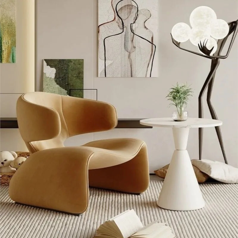 Creative Single Sofa Designer Single Chair Negotiation Table And Chairs Leisure Sofa Rest Area Hotel Sofa Chairs