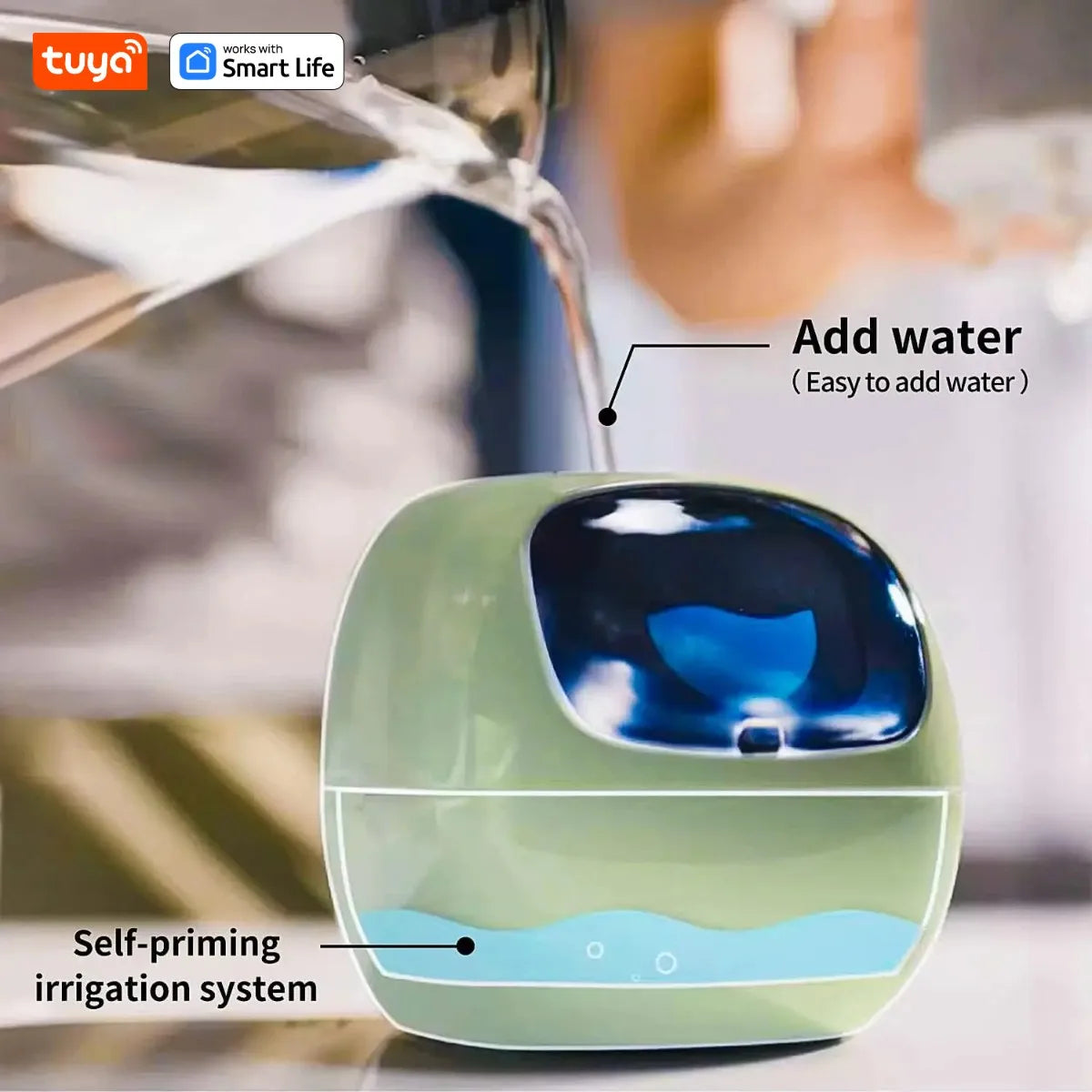 Gen1 Tuya Ivy Smart Planter,Endless Fun Over 49 Rich Expressions,7 smart sensors,AI Chips Make Raising Plants Easy and Fun