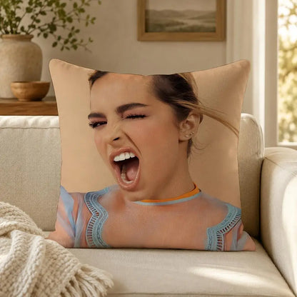 Person A-Addison R-Rae Funny Cushion Cover Soft Short Plush Decorative Pillow Cover for Sofa Bedroom Easy to Clean