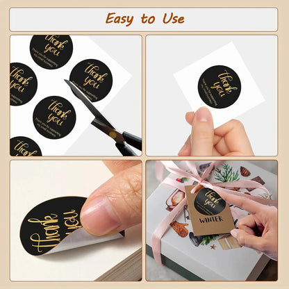 Custom Stickers Round Personalized Stickers Waterproof Custom Logo Labels for Wedding Birthday,Gift Box Envelope Packaging