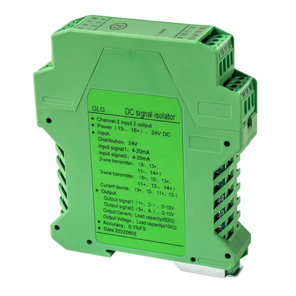 4-20mA to 0-10V DC Signal Isolator 0-10mA 0-20mA to 0-10V 0-5V 1-5V Analog Signal Isolator 1 In 1 Out 1 In 2 Out