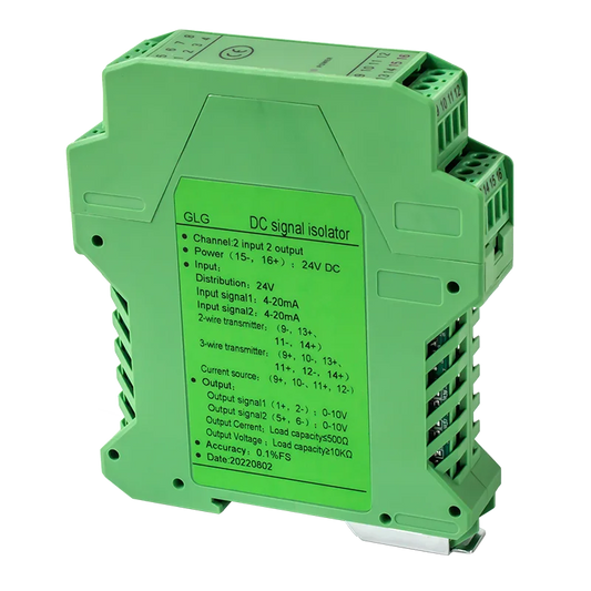 4-20mA to 0-10V DC Signal Isolator 0-10mA 0-20mA to 0-10V 0-5V 1-5V Analog Signal Isolator 1 In 1 Out 1 In 2 Out