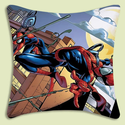 Spider-Man mascot Pillow Covers Cartoon Sofa Decorative Home Double-sided Printing Short Plush Cute Cushion Cover