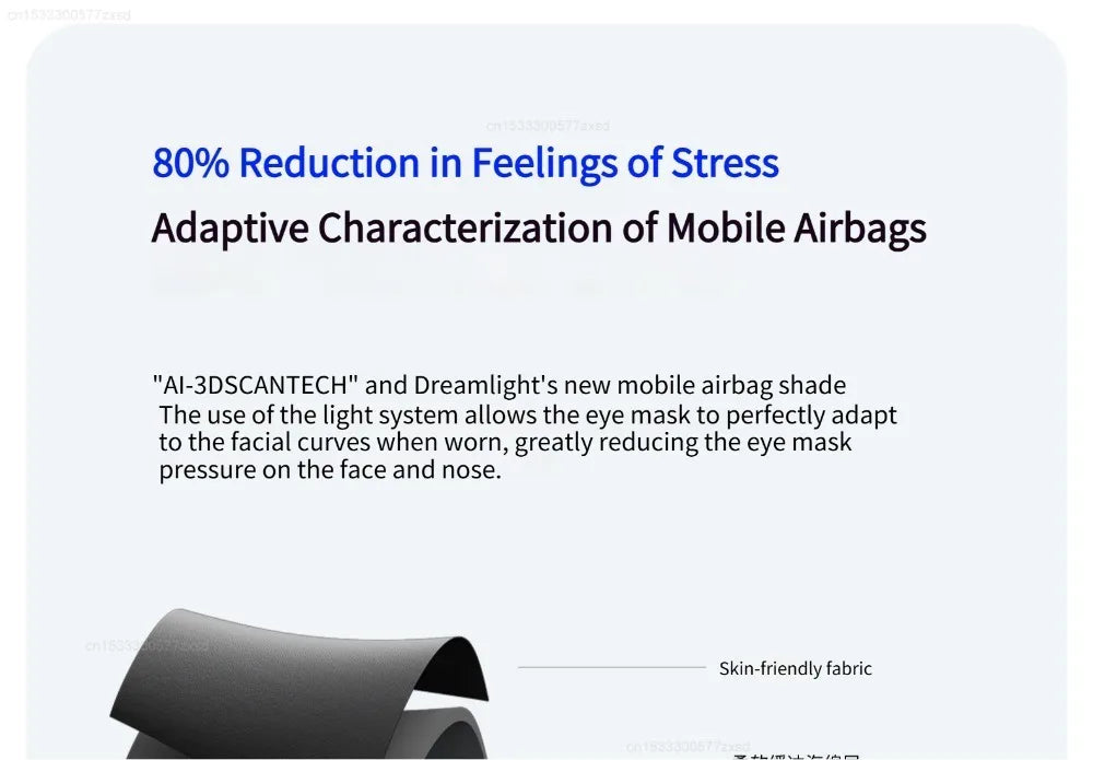 Dreamlight Eye Mask Sleep 3D Stereoscopic Sleep Aid for Men Women Adult for Sleeping Block Out Light Travel Blindfold Breathable