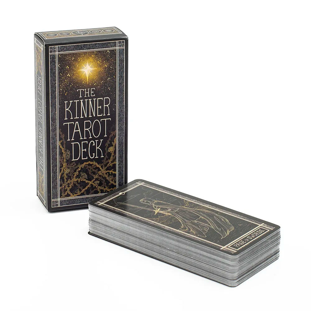 The Kinner Tarot Deck 11.3*5.5CM English Version  Board Game with 78 Cards for Beginners and Enthusiasts