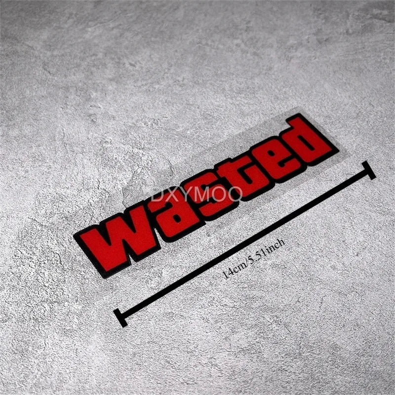 GTA Inspired Stickers, Block Font with Black Outline, Multi-color, Waterproof for Car, Fairing, Laptop & Gaming Gear