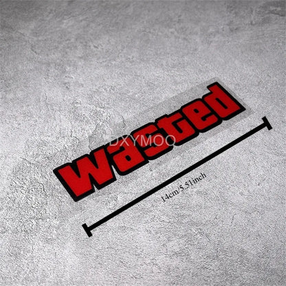 GTA Inspired Stickers, Block Font with Black Outline, Multi-color, Waterproof for Car, Fairing, Laptop & Gaming Gear