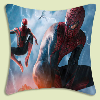 Spider-Man mascot Pillow Covers Cartoon Sofa Decorative Home Double-sided Printing Short Plush Cute Cushion Cover