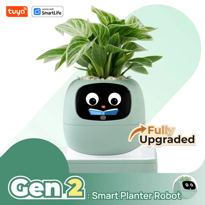 Gen1 Tuya Ivy Smart Planter,Endless Fun Over 49 Rich Expressions,7 smart sensors,AI Chips Make Raising Plants Easy and Fun