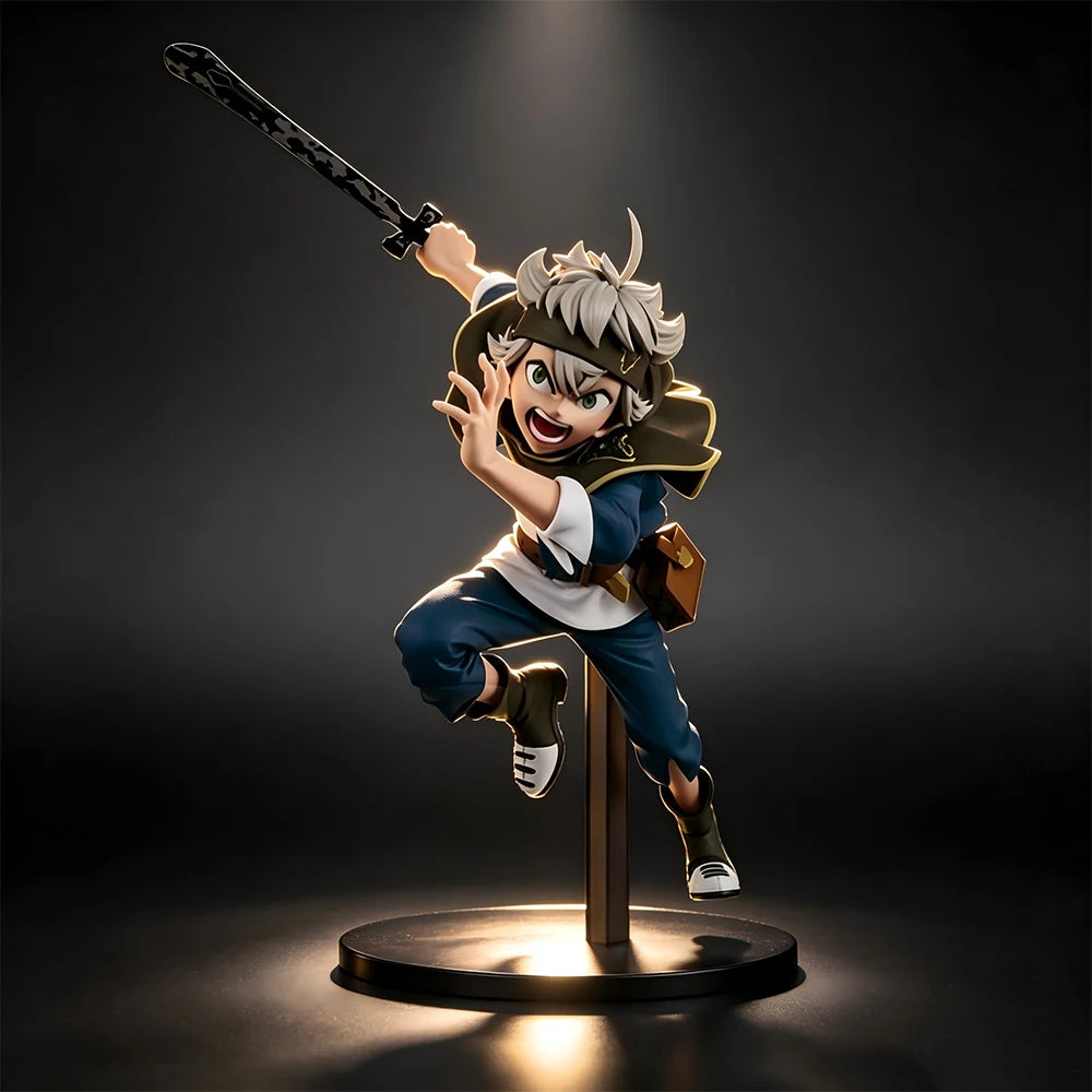 16cm Asta Black Clover Figure Anime Action Figure Scale Figure Collection Model Birthday Gift Doll Toy PVC Standing Posture