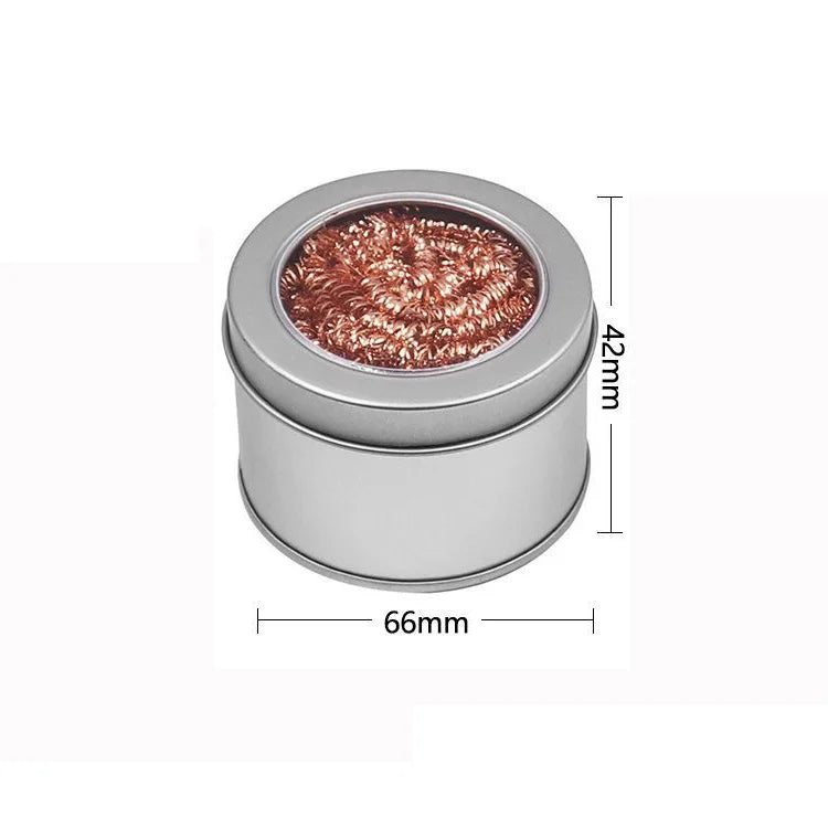 Soldering Iron Tip Cleaner Desoldering Cleaning Ball Tin Remover Soldering Iron Mesh Filter Welding Metal Wire Stand Steel Ball