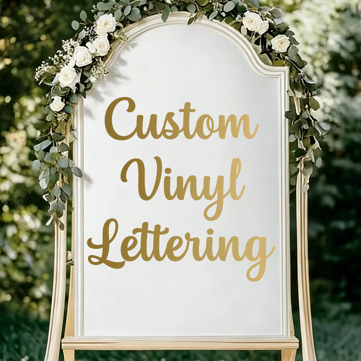 3lines/1Set Custom Wedding Vinyl Lettering Decals Personalized Name Quote Backdrop Stickers DIY Wall Decor for Arch Sign