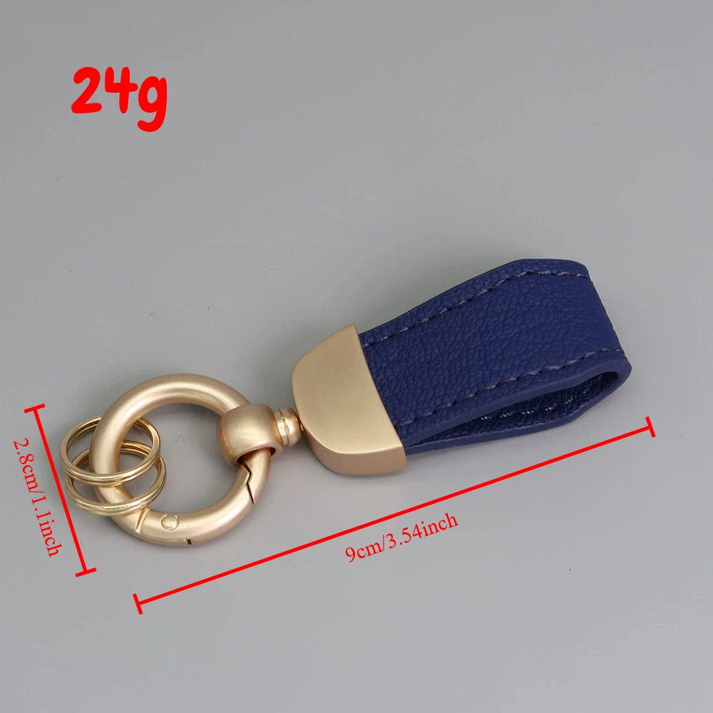Short Lovely Leather Keychain Vintage Personalized Keyring Custom Logo Name Car Key Holder Chain Laser Engrave Women Charm Gift