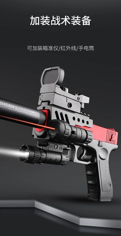 Summer Outdoor Ejecting Shell Pistol Soft Bullet Toy Gun Outdoor Game Boys Gift Weapon Armas Shoot Kids Safety Fun Design Gifts