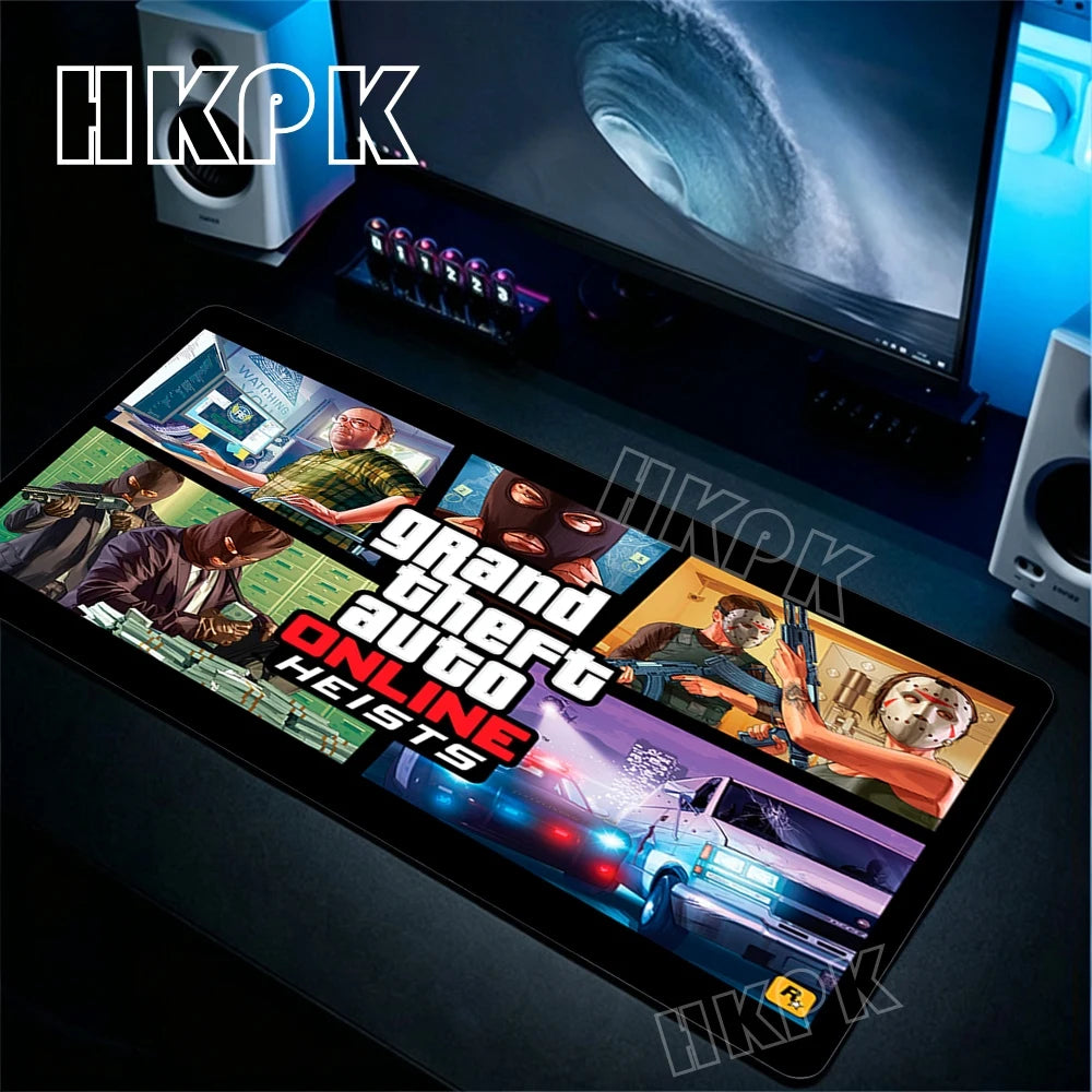 Grand Theft Auto Gamer Mouse Pad Non-slip Rubber Mousepad GTA Gaming Accessories Pc Cabinet Games Computer Keyboard Office Mats