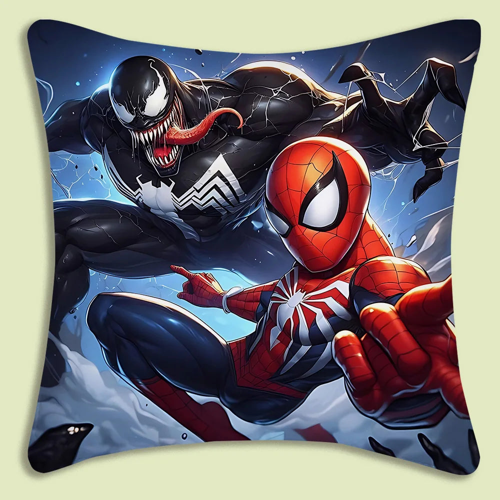 Spider-Man mascot Pillow Covers Cartoon Sofa Decorative Home Double-sided Printing Short Plush Cute Cushion Cover