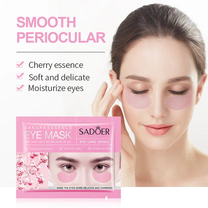 10 Pairs SADOER Crystal Collagen Eye Mask Anti Wrinkle Dark Circles Removal Eyes Bags Moisturizing Eye Patches Skin Care