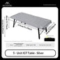 Folding IGT Camping Lift Table Mountainhiker, Portable Outdoor IGT Cooking System, 3-5 Tables, Multi-Purpose Camping Tables