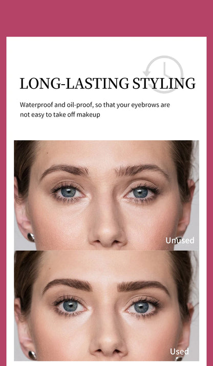 QIBEST Transparent Eyebrow Gel Long Lasting Shape Natural Three Dimensional Moisturizing Eyebrow Styling Gel Makeup Brow Soap