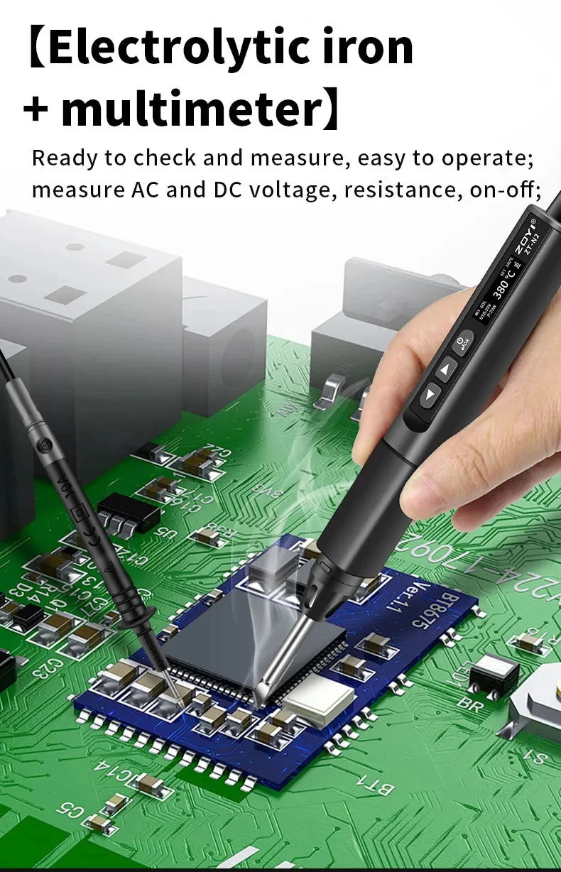 ZOYI ZT-N1 96W Smart Soldering Iron Constant Temperature Welding Pen Electrician Portable High Power Welding Tool for Repair
