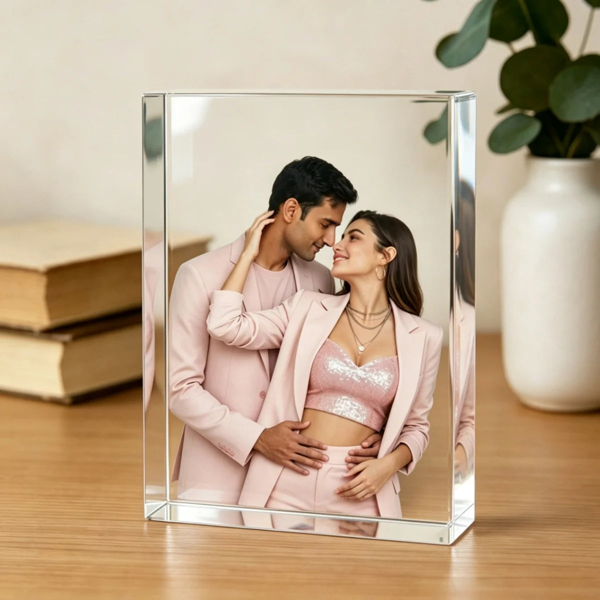 1 Personalized Acrylic Photo Block – Suitable for family Photos, Wedding Anniversaries, Birthday Gifts, and Newborn Photos.