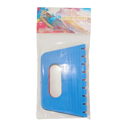 Plastic 4 pieces DIY graffiti paint tooth scraper creative painting tool
