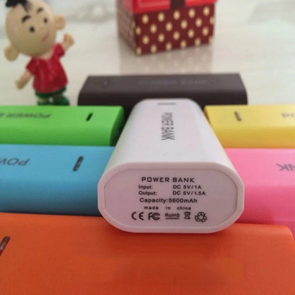 1/2pcs Power Bank Case 1-Cell 18650 Battery Box for Smart Phone Charge 5V 1A for 18650 Battery with Indicator Light