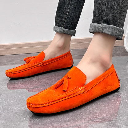 Loafers Men Casual Shoes Tassel Brogue Big Size Driving Shoes Men Loafers Moccasins Breathable Slip on Loafers for Men Shoes