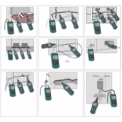 MS6818 Professional Cable Tester 30-400V AC/DC Metal Pipe Locator Wall Underground Inspect Interruption Short Circuit Detection