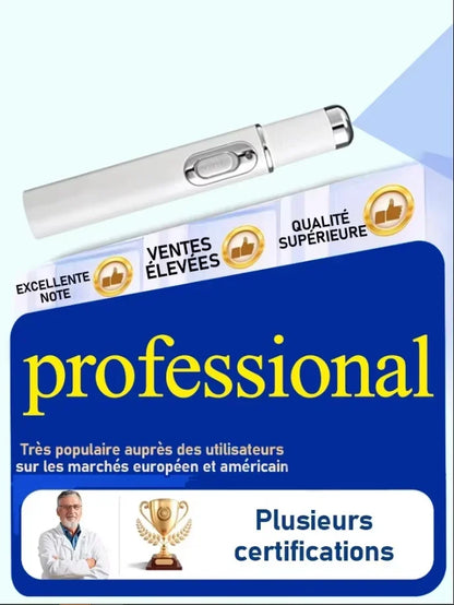 The latest generation of blue light wart removal pen quickly eliminates warts.