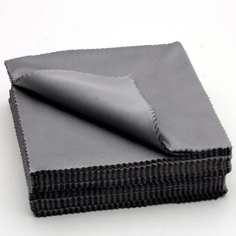 1/20/100/300 pcs/lot Black Microfiber Sunglasses Eyeglasses Cleaning Cloth 13*13cm Glasses Eyewear Clean Lens Cloth Accessories